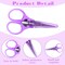 3Pcs Small Scissors All Purpose Craft Scissors Stainless Steel Scissors with Protective Cover Mini Detail Craft Scissors Precision Straight Fine Tips Design for Paper Cutting,Scrapbooking